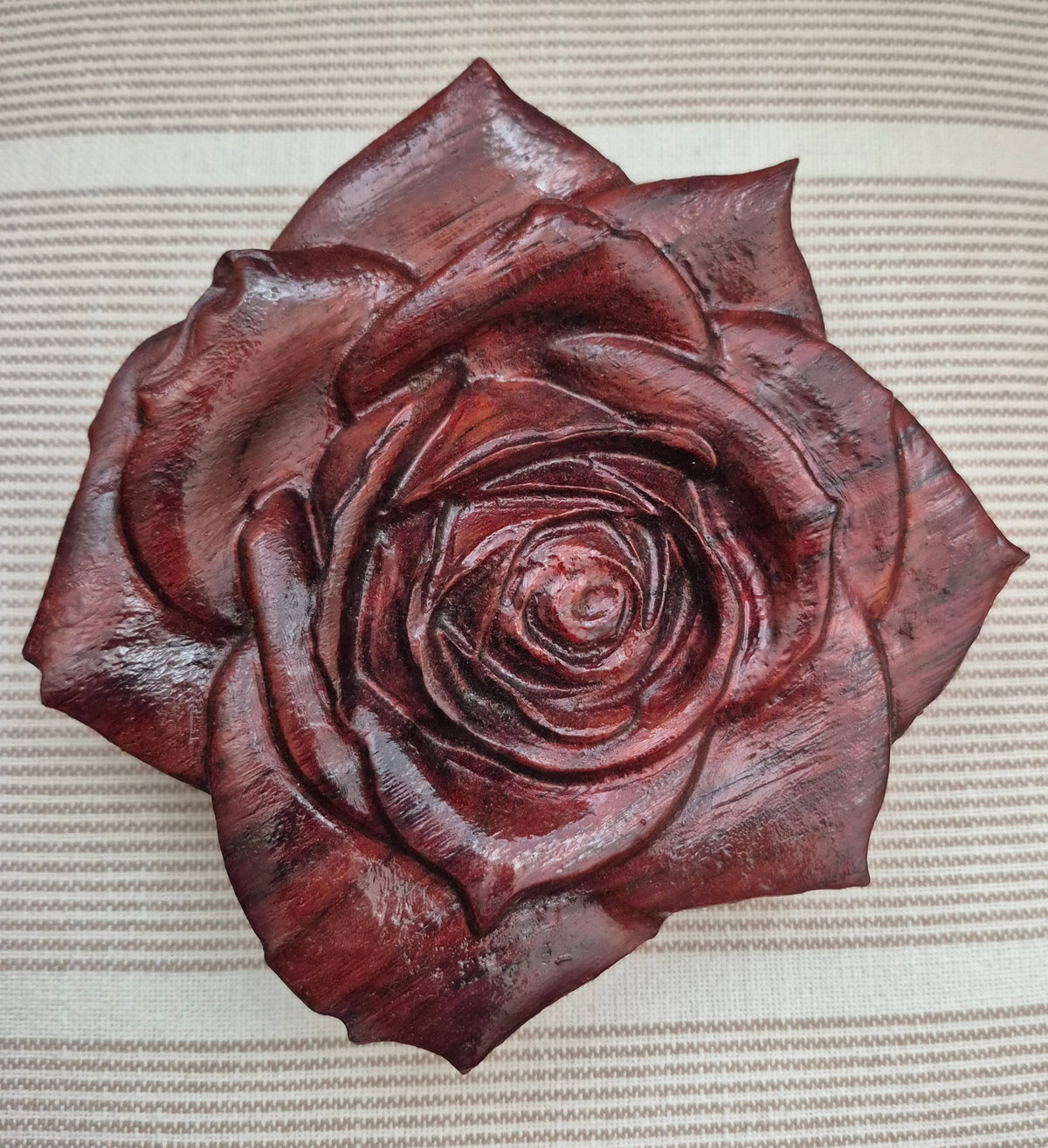 Rose Jewelry Box - 18 Ounce Padauk Wood
